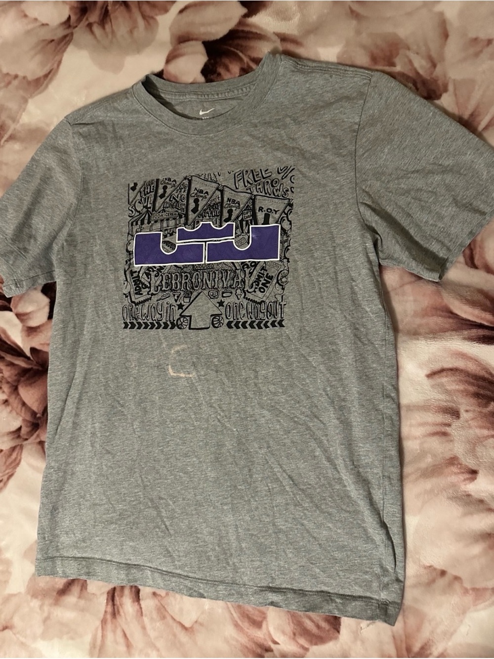 LeBron James grey t shirt “Lebronival”